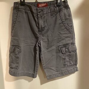 Arizona Jean Company Gray Cargo Shorts Classic Style Boys Husky 12